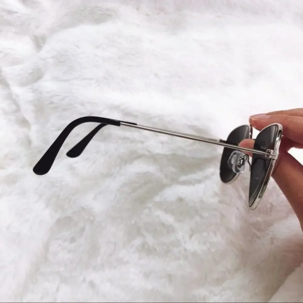 Remy Silver Mirrored Aviator Sunglasses